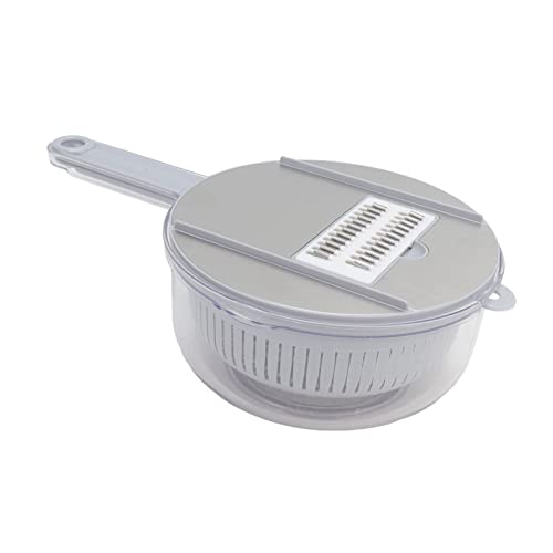 Rallador de verduras versátil con juego de 10 piezas y cuchillas afiladas de acero inoxidable 7