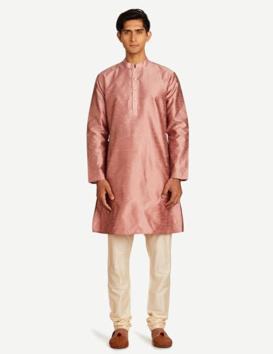 Image of Amazon Brand - Symbol Men's Cotton Blend Printed Kurta Pyjama Set