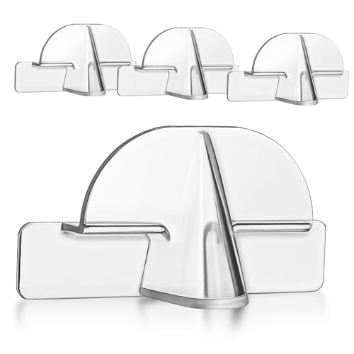 Garneck Modern Eyeglass Rack Adhesive Mount Wall Sunglasses Storage Stand 4 Pack Display Case for Glasses Organize Your Eyewear