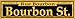 SMART BLONDE Bourbon St. Yellow Novelty Mini Metal Street Sign MK-1191