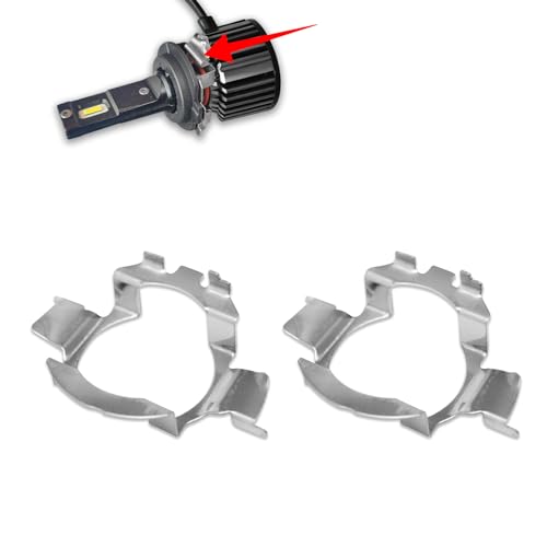 PACLVIO 1Pair Car H7 LED Headlight Bulb Adapter, H7 LED Light Adapter Bulb Base Holder Socket Retainer, Car Accessories H7 Bulb Holder Adapter Fit for MercedesBenz, Audi, Buick, Hyundai, Nissan, Saab