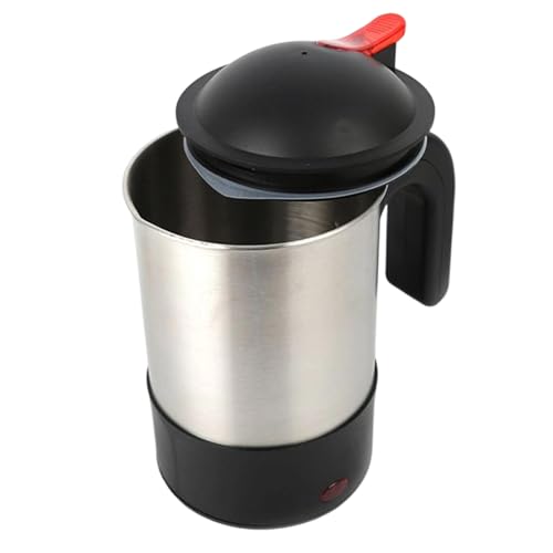 Vziguhk カー電気ケトル,ステンレス製差し込み式 | ポータブル電気ケトル車用 - 通勤 旅行 ロードトリップ 家族の外出 茶抽出 コーヒー抽出 ミルク準備用