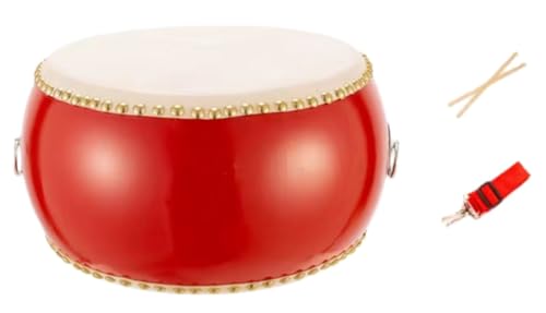 GABCHI 牛革太鼓3-10寸学生楽器太鼓堂鼓学校で打楽器小太鼓を上演しどらや太鼓を鳴らす (7インチ)