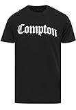 Mister Tee Camiseta de Manga Corta para Hombre Compton tee, Negro, L
