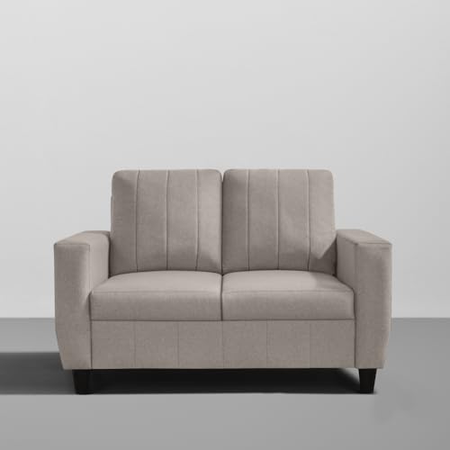 Image of Sleepyhead Bae Designed by Duroflex - 2 Seater Sofa Chair, Premium Fabric |Space-Saving Design |Comfort & Easy Maintenance |3 Years Warranty |Stylish Two Seater for Living Room - Pebble Brown
