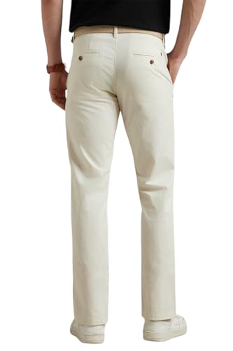 Image of Louis Philippe Men's Slim Fit Mid Rise Pants