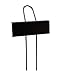 15 Metal Garden Stakes Plant Label Markers Nursery Tags Reusable Planting Gardening Signs for Vegetable Herb Flower with 40 Pcs Self-Adhesive Waterproof Labels & 1 Marker Pen (Black 10.8'')