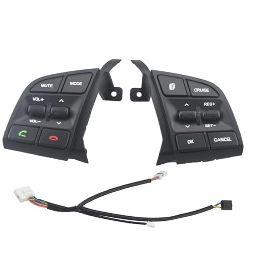 Télécommande filaire et boutons-poussoirs de rechange pour volant Tucson 2015-2019