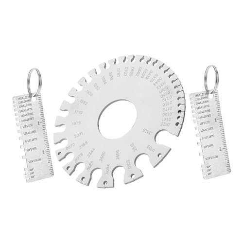 Calibrador de espesores para soldadura Zerodeko, 3 piezas, herramienta de medición precisa para láminas metálicas, alambres y aplicaciones de soldadura, medidor portátil para profesionales y usuarios miniatura 1