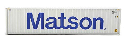 Walthers Scenemaster Ho Scale Model Of Matson (Gray, Blue) 40' Hi Cube Corrugated Side Container,949-8263 #TOP2