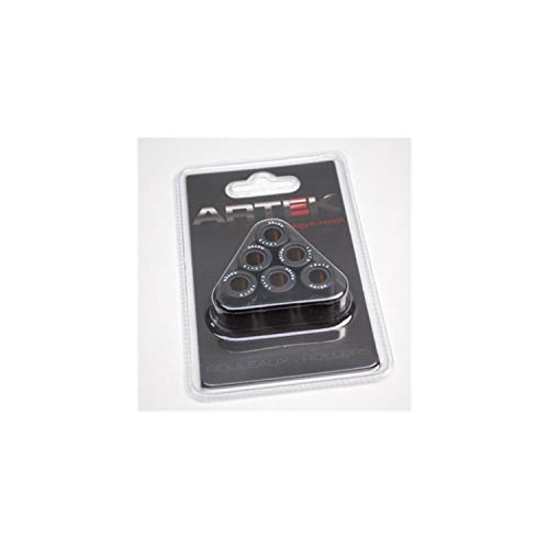 GALET SCOOT ARTEK K1 15x12 4,3g (x6) POUR MBK 50 BOOSTER, NITRO, OVETTO, STUNT-YAMAHA 50 BWS, AEROX, NEOS