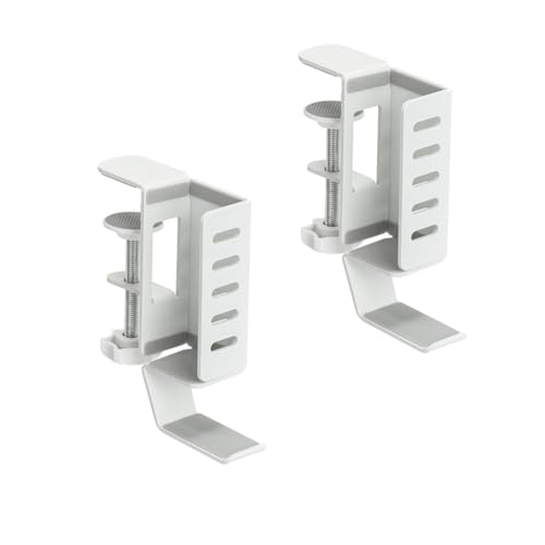 Osmond   Soporte vertical para ordenador portátil para escritorio sin taladrar, soporte para ordenador portátil suspendido para el lado del escritorio, pinza en escritorio