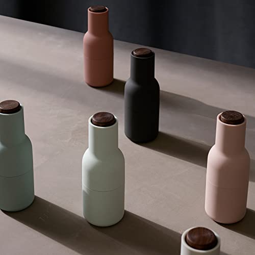 Salt Grinder And Pepper Grinder Set Of 2, Salt Pepper Grinder Set, Pepper Mill & Salt Mill (Carbon-Ash With Walnut Lid) #TOP2