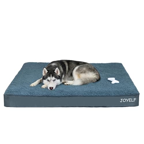 Opiniones y reviews de Colchonetas ortopedicas los 10 mejores. 49 JOYELF Colchoneta ortopédica para jaulas de Perros extragrandes, colchoneta de Espuma con Funda extraíble y Juguete chirriante de Regalo