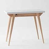 Ragaba Envelope - Mesa de consola plegable para mesa de pasillo (75 x 45 x 90 cm), color blanco