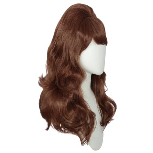 Image of Linfairy Retro Wig Big Bouffant Beehive Wigs for Women fits 50s 80s Costume (NutBrown)