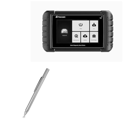 BoxWave Stylus Pen Compatible with Foxwell i70TSII - FineTouch Capacitive Stylus, Super Precise Stylus Pen - Metallic Silver
