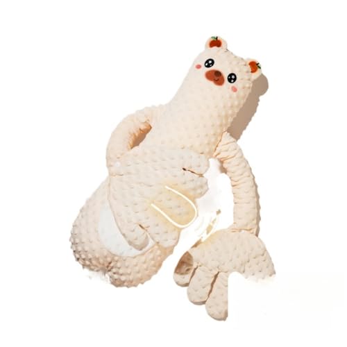 LumoLight赤ちゃん 幼児 おもちゃ 寝かしつけ 睡眠補助 寄り添うおもちゃ 睡眠おもちゃ 手のひら 自動叩きおもちゃ 3段階調節可能 ぬいぐるみ 睡眠用 人形 電動式 怖がり防止手枕 驚愕防止 (D)