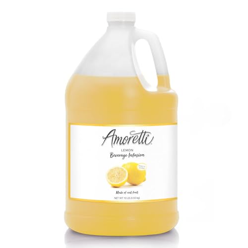 Amoretti - Lemon Beverage Infusion - Drink Mix & Water Enhancer with Pump for Flavoring Cocktails, Waters, Teas, and other Beverages, Preservative Free
