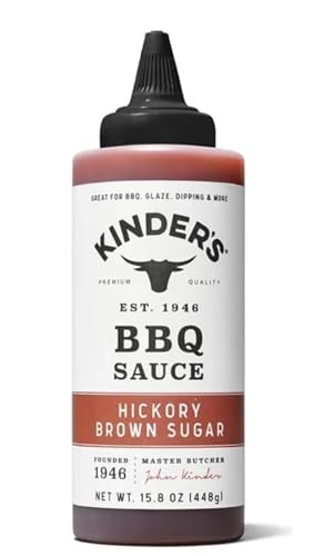 Kinder's Marinades, BBQ, Dipping & Wing Sauces - 1 bottle (Hickory Brown Sugar BBQ 15.8oz)
