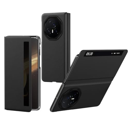 COQUE Funda para Honor Magic V3 Estuche,Funda magnética con Tapa para teléfono Inteligente,Carcasa de TPU a Prueba de Golpes para Honor Magic V3-Negro