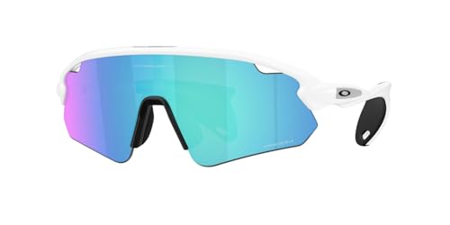 Oakley OO9525 Stunt Devil Low Bridge Fit - Gafas de sol, color blanco mate/zafiro Prizm, 37 mm