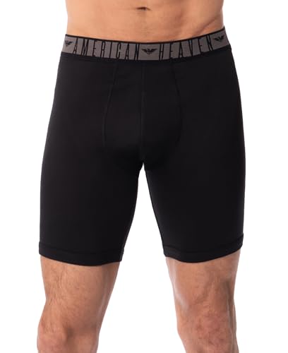 AMERICAN HEAVEN Men's Boxer Briefs | Ultra Soft Micro Fiber Stretch Fitted Boxer Brief -Pack of 62