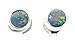 Genuine Australian Blue, Green Opal 925 Solid Sterling Silver Earrings 6mm
