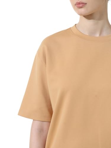 Image of ONLY Round Neck Drop-Shoulder Sleeves Oversized T-Shirt