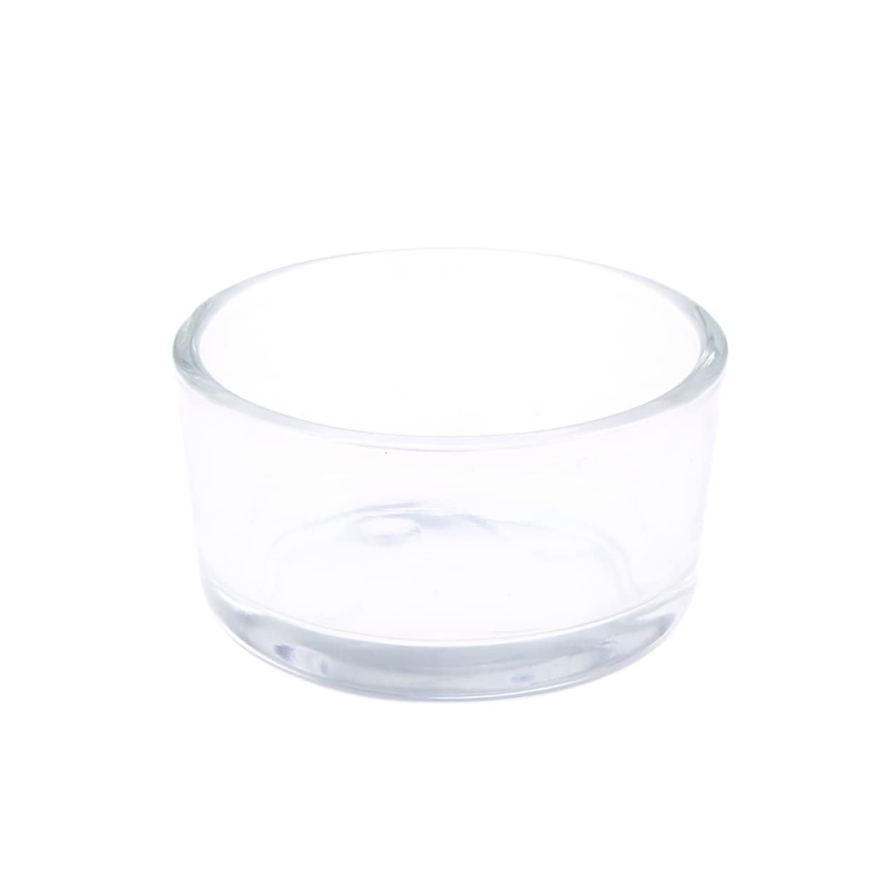 Abaodam Clear Glass Reptile Food Feeder Bowl Small Round Dish for Fish Shrimp and Reptiles Like Lizards and Spiders Glass for Pet Feeding