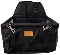 Cadeirinha Assento Cadeira Pet de Carro para Cães Cachorro Gatos ATÉ 10KG -Transporte Passeio Viagem (Preto)