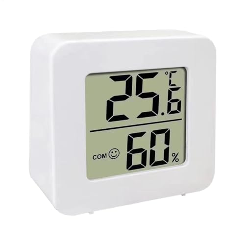 Monitor de temperatura y humedad - Medidor de temperatura interior - Higrómetro pequeño, Sensor de temperatura LCD, Medidor de temperatura higrómetro