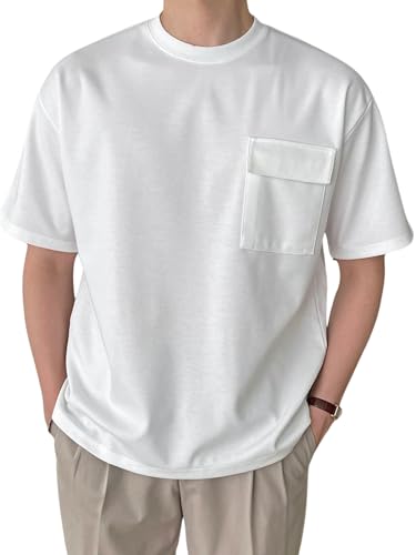 Buy DHRUVI TRENDZ Mens Poly Cotton T-Shirt Regular Fit Casual (DT