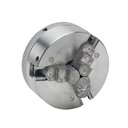 Z011 3-Jaw Lathe Chuck, Mini Lathe Chuck With Connecting Rod And Short Sticks, Self Centering Wood Turning Chuck, Power Lathe Accessory #TOP4