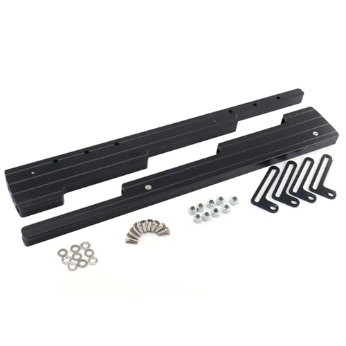 Spark Plug Wire Looms Holders Compatible with Small Block Big Block SBC BBC 302 305 327 350 383 400 396 427 454 Aluminum Black