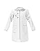 Grembiule Scuola Bambina Siggi 33gr3471 There`s Beauty in Simplicity Zip, Bianco, 11