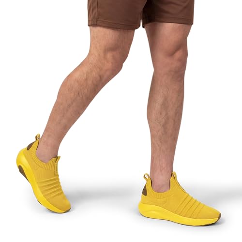 Image of Neeman's Unisex Begin Walk 'Breeze' Slip Ons Shoes | Breathable Knit Upper with Cushioned Insole & Supportive Midsole for Everyday Comfort