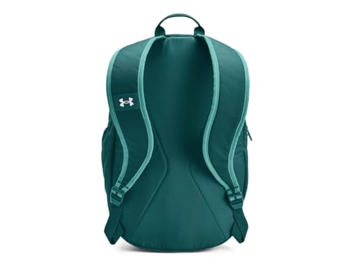 Image of Under Armour Unisex-Adult Hustle Lite Backpack, (449) Hydro Teal /Radial Turquoise /White, One Size Fits All