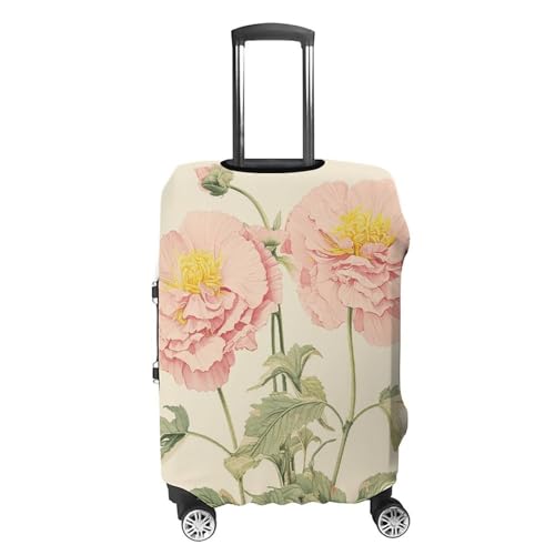 Travel Luggage Cover Elastic Suitcase Protector Anti-Scratch Washable Flower Illustration Luggage Sleeve Tsa Approved Carry on Covers Baggage Cover Fits 18-32 Inch Luggages4