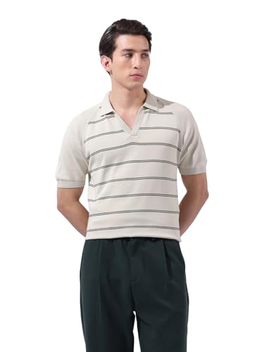 T-shirt pour homme en tricot plat fini les vêtements amples qui se déforment