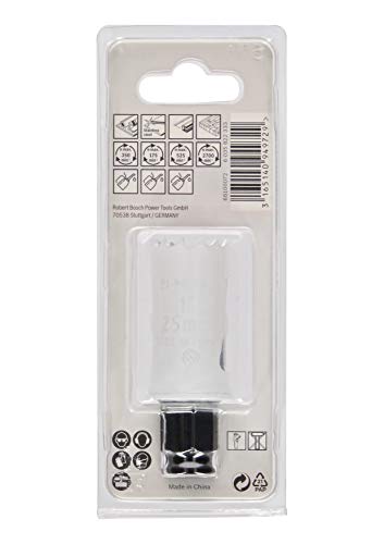 Bosch Progressor Serra Copo para Madeira e Metal com Encaixe Rápido, Branco/Preto, 25 mm