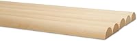 Vista 1 de Varillas de madera divididas de 48 pulgadas x 1 pulgada, paquete de 10 tacos de madera largos sin terminar divididos para bricolaje de madera