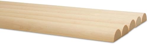 Varillas de madera divididas de 48 pulgadas x 1 pulgada, paquete de 10 tacos de madera largos sin terminar divididos para bricolaje de madera para disponible en Yaxa Venezuela