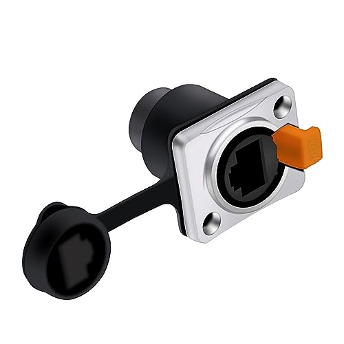 Conectores RJ45 tipo D montaje en panel para centralizar redes de oficinas 10 uds 5