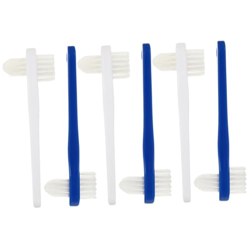 VALICLUD 6Piezas Dentaduras Postizas de Doble Ergonómico Suministro Oral Color y Cuidado Oral de Adultos