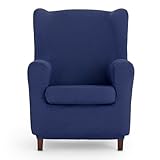 Funda elástica para sillón orejero de medida de respaldo entre 70-90 cm (medidas aproximadas)