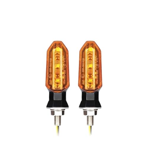 Clignotant de pour moto feux signalisation ambre 12V lampe 8mm accessoires