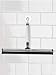 Produktbild iDesign 49140EU Metro Rostfreier Abstreifer aus Aluminium mit Saughaken zum Aufbewahren, 30,48 x 4,11 x 18,4 cm, smoke/silberfarben, aluminum