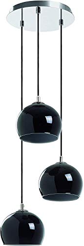 EXO lighting - Lampada da soffitto Estikla 3 luci nero moderno