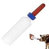 500ml Milchflaschen, Aufzuchtflasche, Haustier Stillflasche, PE-Material mit Silikonnippel, klare Skala, verschleißfest und bissfest, für die tägliche Fütterung von Kälbern, Lämmern, Welpen, Katzen